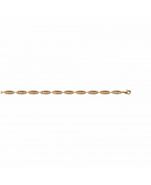 Bracelet Femme - Plaqué Or - Longueur : 18 cm