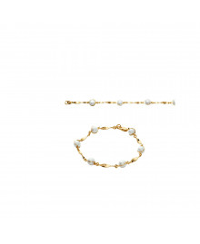 Bracelet Femme - Plaqué Or - Longueur : 18 cm