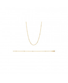 Bracelet Femme - Plaqué Or - Longueur : 18 cm