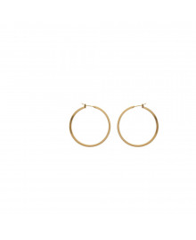 Créoles Femme - Plaqué Or - Largeur : 40 mm