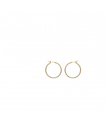 Créoles Femme - Plaqué Or - Largeur : 30 mm