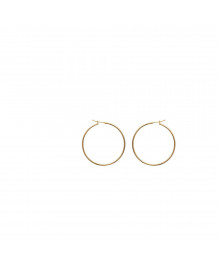 Créoles Femme - Plaqué Or - Largeur : 40 mm
