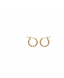 Créoles Femme - Plaqué Or - Largeur : 12 mm