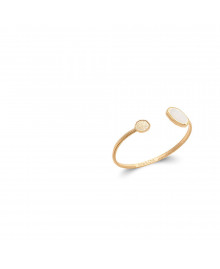 Jonc Femme - Plaqué Or - Nacre - Longueur : 58 cm