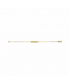 Gourmette Enfant - Plaqué Or - Longueur : 16 cm