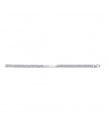 Gourmette Homme - Argent 925 - Chaîne gourmette - Largeur : 5 mm - Longueur : 18 cm