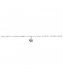 Chaine de chevillle Femme - Argent 925 - Longueur : 25 cm