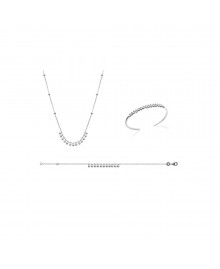 Collier Femme - Argent 925 - Longueur : 45 cm