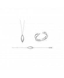 Jonc Femme - Argent 925 - Longueur : 58 cm