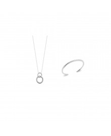Jonc Femme - Argent 925 - Longueur : 58 cm
