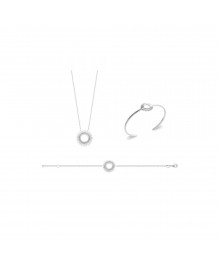 Jonc Femme - Argent 925 - Longueur : 58 cm