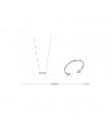 Jonc Femme - Argent 925 - Longueur : 58 cm