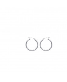 Créoles Femme - Argent 925 - Largeur : 30 mm
