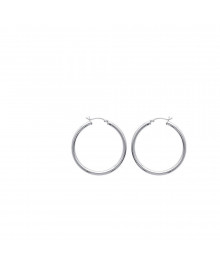Créoles Femme - Argent 925 - Largeur : 40 mm