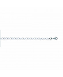 Chaine Homme - Argent 925 - Cheval alternée 1+1 - Largeur : 2,2 mm - Longueur : 45 cm