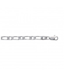 Chaine Homme - Argent 925 - Cheval alternée 1+1 - Largeur : 5 mm - Longueur : 50 cm