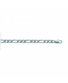 Chaine Homme - Argent 925 - Cheval alternée 1+2 - Largeur : 4 mm - Longueur : 50 cm