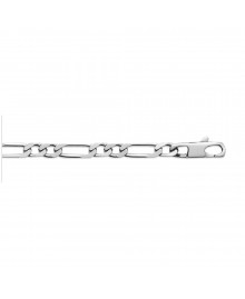 Chaine Homme - Argent 925 - Cheval alternée 1+2 - Largeur : 6 mm - Longueur : 55 cm