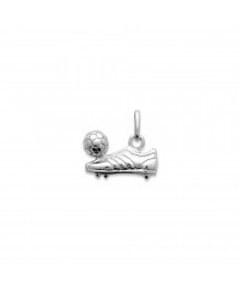 Pendentif Homme - Argent 925 - chaussure et ballon de foot