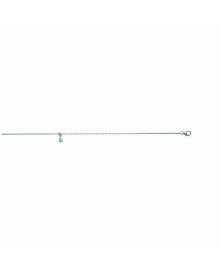 Chaine de chevillle Femme - Argent 925 - Oxyde de zirconium - Longueur : 25 cm