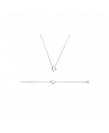 Bracelet Femme - Argent 925 - Oxyde de zirconium - Longueur : 18 cm