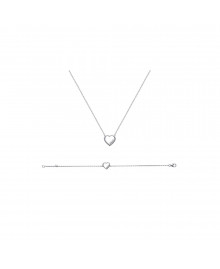 Bracelet Femme - Argent 925 - Oxyde de zirconium - Longueur : 18 cm