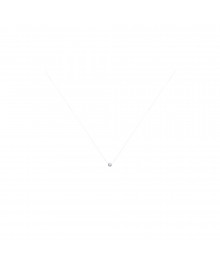 Collier Femme - Argent 925 - Oxyde de zirconium - Longueur : 42 cm