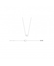 Bracelet Femme - Argent 925 - Oxyde de zirconium - Longueur : 18 cm