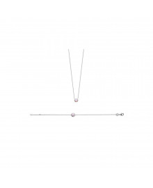 Bracelet Femme - Argent 925 - Oxyde de zirconium - Longueur : 18 cm