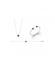 Jonc Femme - Argent 925 - Longueur : 58 cm