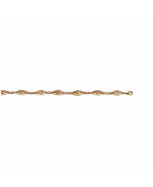 Bracelet Femme - Plaqué Or - Longueur : 18 cm