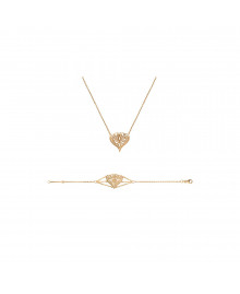 Collier Femme - Plaqué Or - Longueur : 45 cm