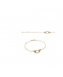 Bracelet Femme - Plaqué Or - Longueur : 18 cm