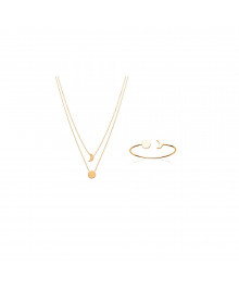 Collier Femme - Plaqué Or - Longueur : 40 cm