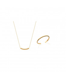 Collier Femme - Plaqué Or - Longueur : 45 cm