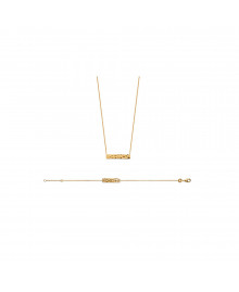 Bracelet Femme - Plaqué Or - Longueur : 18 cm