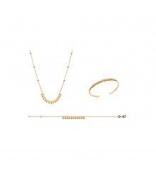 Collier Femme - Plaqué Or - Longueur : 45 cm