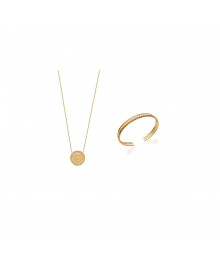 Collier Femme - Plaqué Or - Longueur : 45 cm
