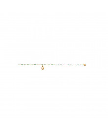 Chaine de chevillle Femme - Plaqué Or - Longueur : 25 cm