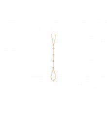 Bracelet Femme - Plaqué Or - Oxyde de zirconium - Longueur : 18 cm