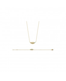 Bracelet Femme - Plaqué Or - Longueur : 18 cm