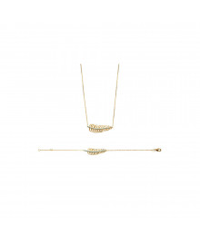 Bracelet Femme - Plaqué Or - Longueur : 18 cm