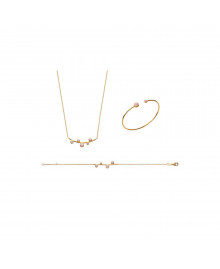 Bracelet Femme - Plaqué Or - Longueur : 18 cm