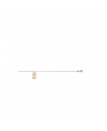 Chaine de chevillle Femme - Plaqué Or - Longueur : 25 cm