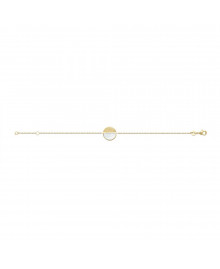 Collier Femme - Plaqué Or - Nacre - Longueur : 45 cm