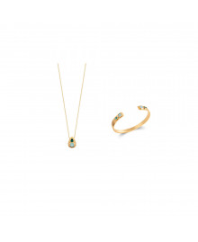 Jonc Femme - Plaqué Or - Longueur : 58 cm