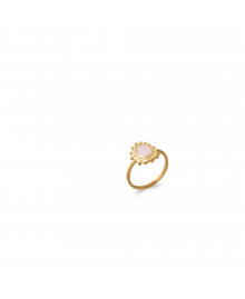Bague Femme - Plaqué Or - Quartz