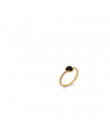 Bague Femme - Plaqué Or - Agate