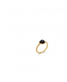 Bague Femme - Plaqué Or - Agate