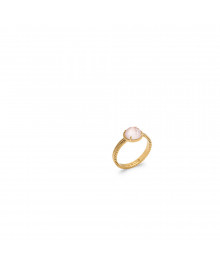 Bague Femme - Plaqué Or - Quartz